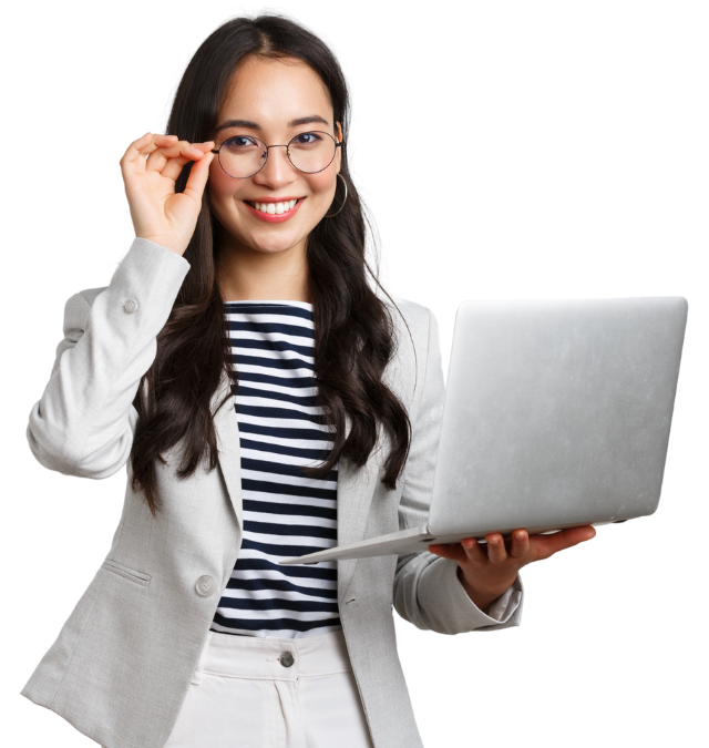 woman w laptop